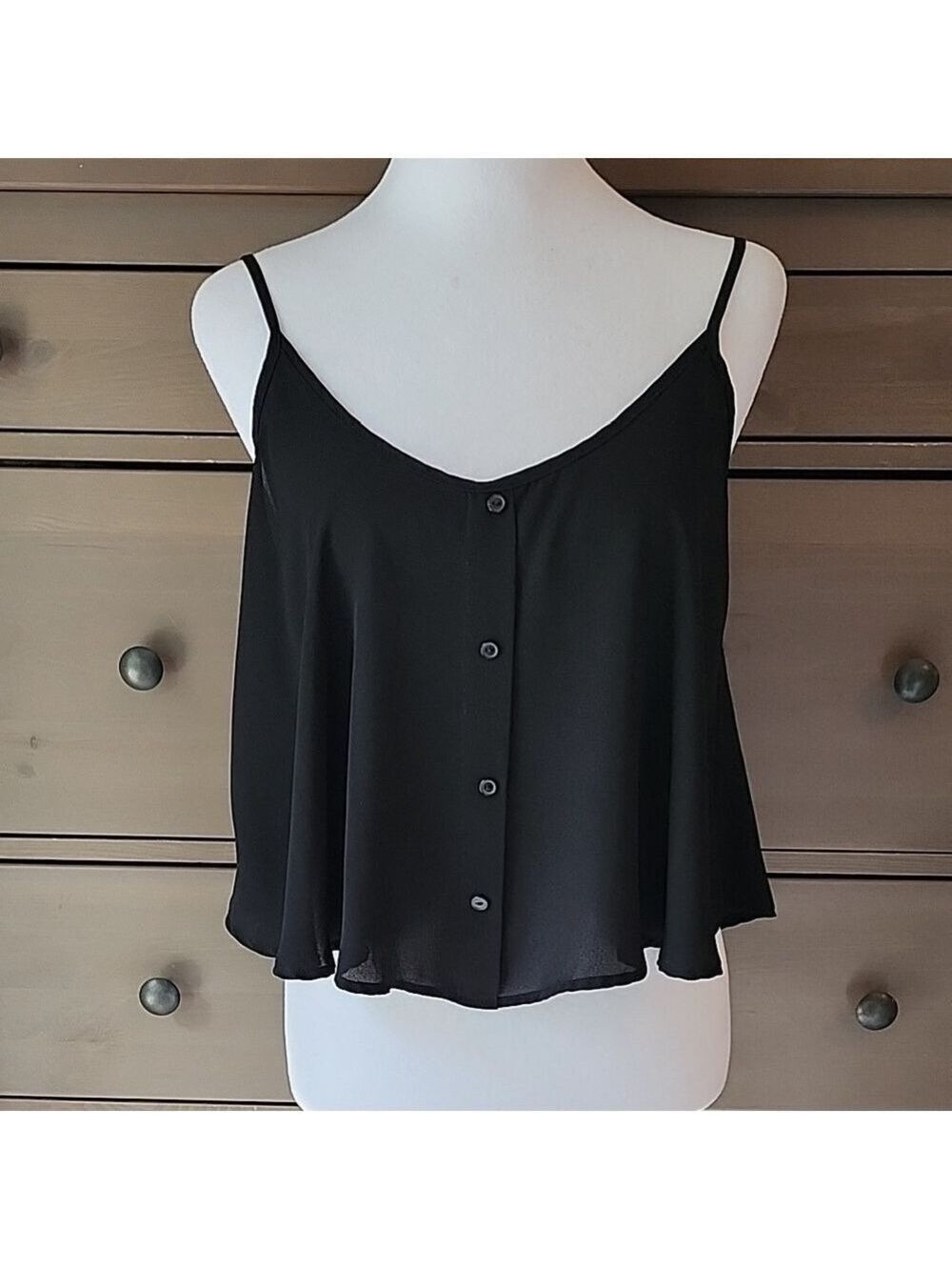 Black Crop Camisole